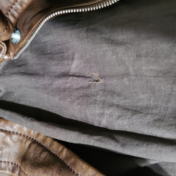 Michael Kors Genuine Leather Java Brown Belted Made in Italy Jacket Size 4 EUC!! - Picture 15 of 15